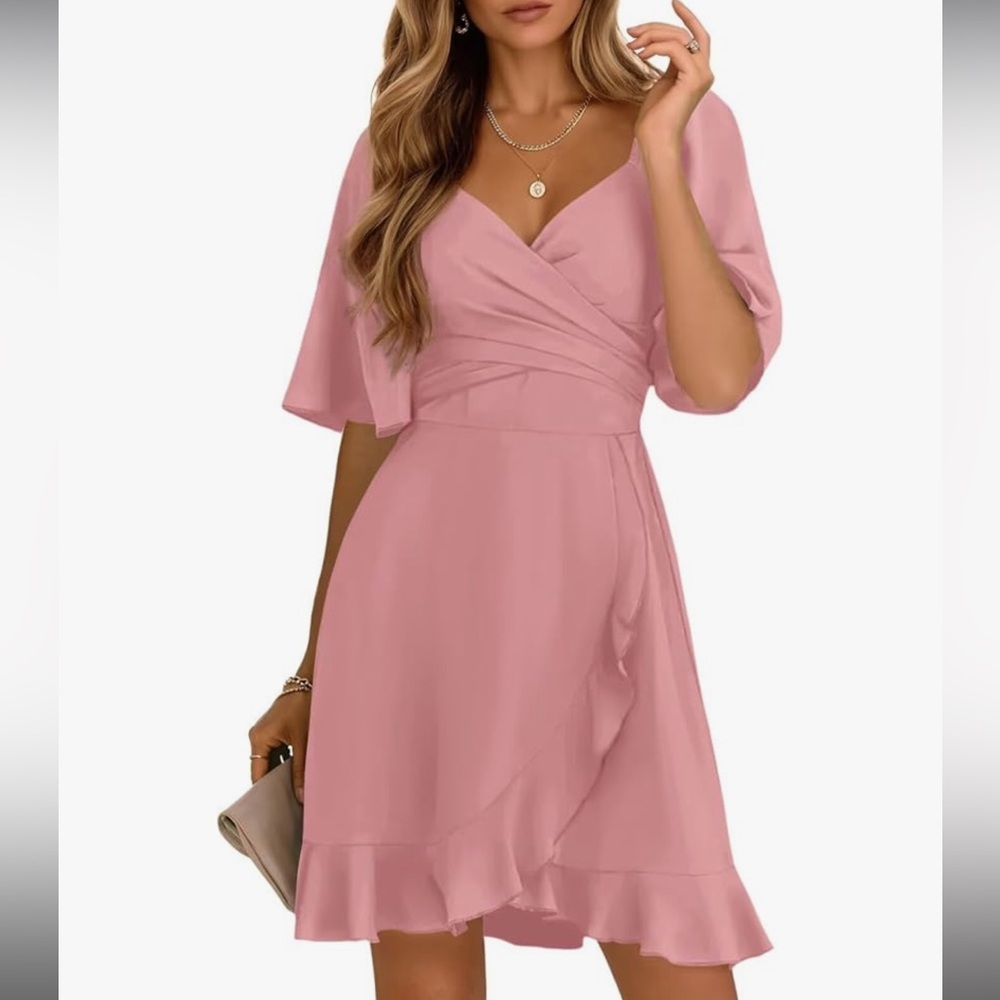 Mauve Wrap Dress